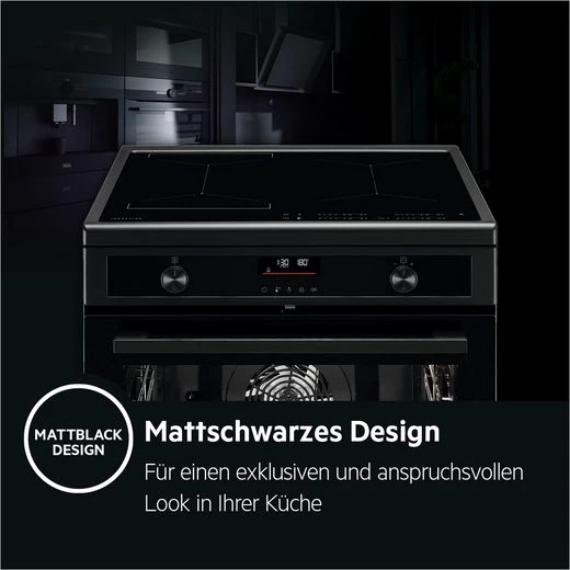 AEG Induktions-Standherd CIB6499APB, mit Teleskopauszug nachrüstbar, Bridge-Funktion