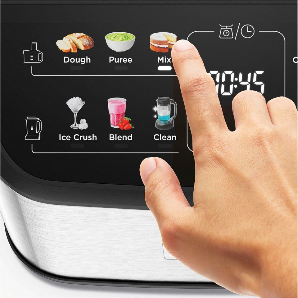 KENWOOD Kompakt-Küchenmaschine MultiPro OneTouch FDM73.480SS schwarz, 1000 W