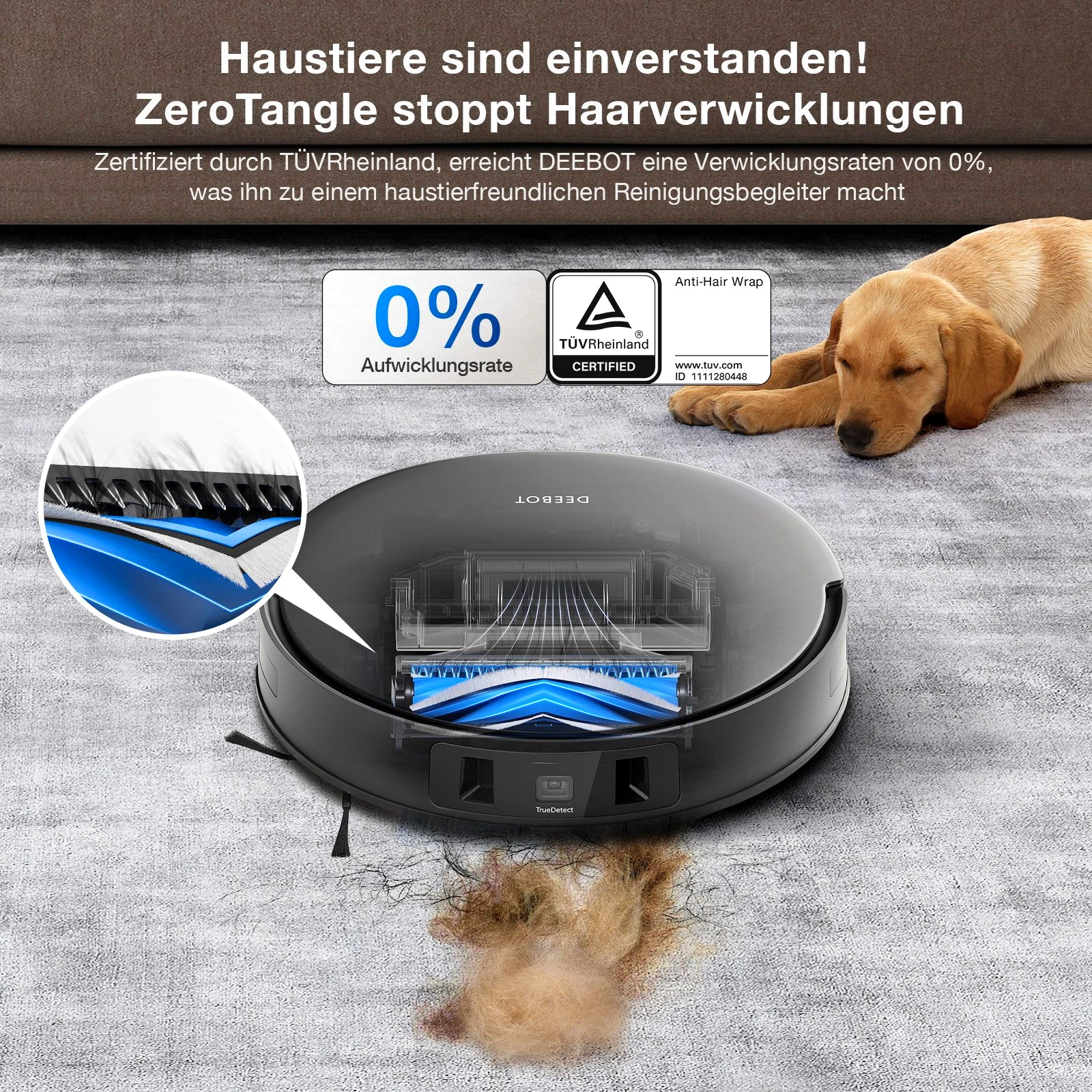ECOVACS Nass-Trocken-Saugroboter ECOVACS DEEBOT T30 OMNI CARE Saugroboter mit Wischfunktion, 60