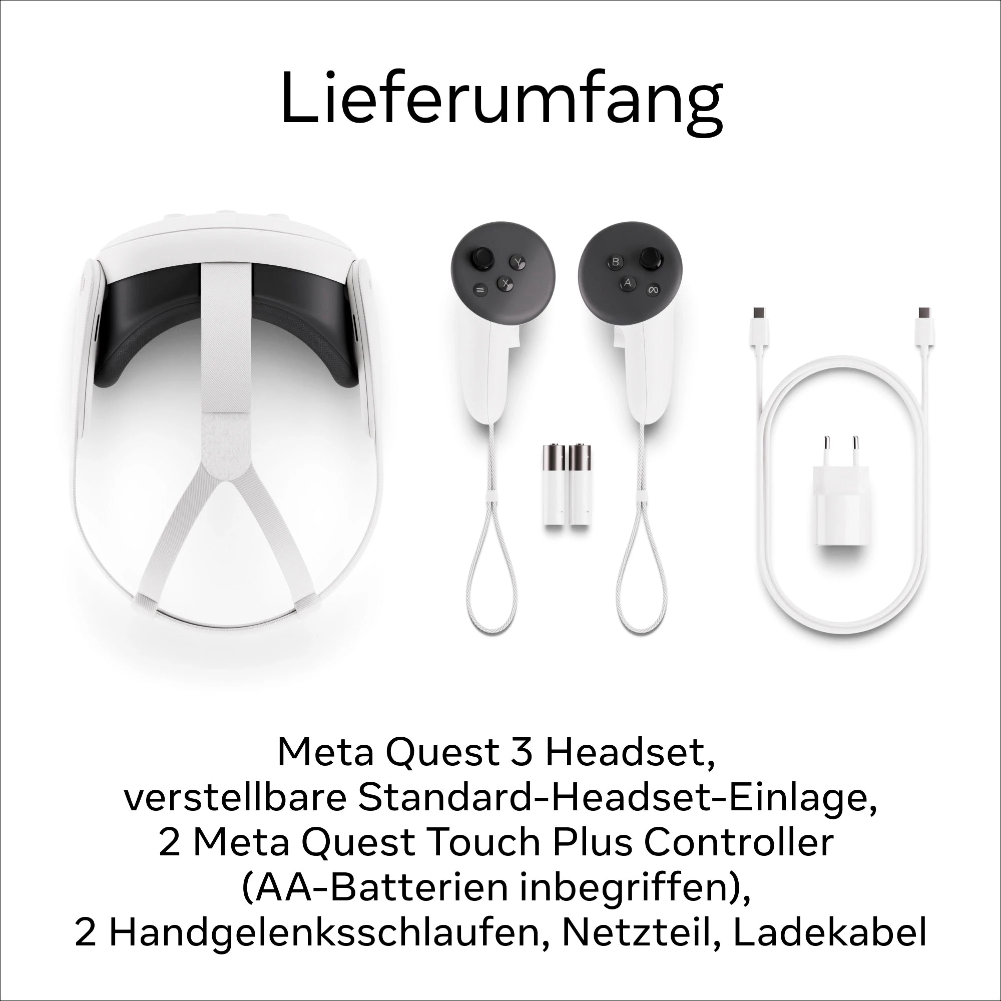 Meta Quest 3 Virtual-Reality-Brille (4128 x 2208 px, 120 Hz, LCD)