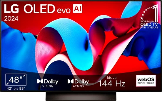 LG OLED48C47LA OLED-Fernseher (121 cm/48 Zoll, 4K Ultra HD, Smart-TV)
