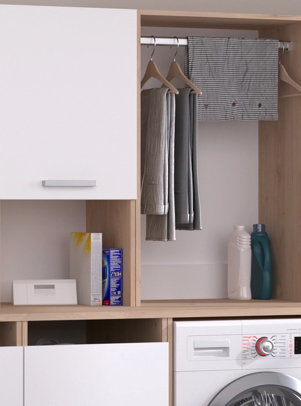Parisot Waschmaschinenumbauschrank Laundry  mit viel Stauraum