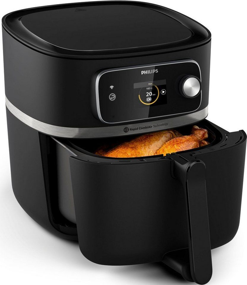 Philips Heißluftfritteuse HD9880/90 Airfryer XXL, 8,3 l, 2000 W, mit WiFi Konnek