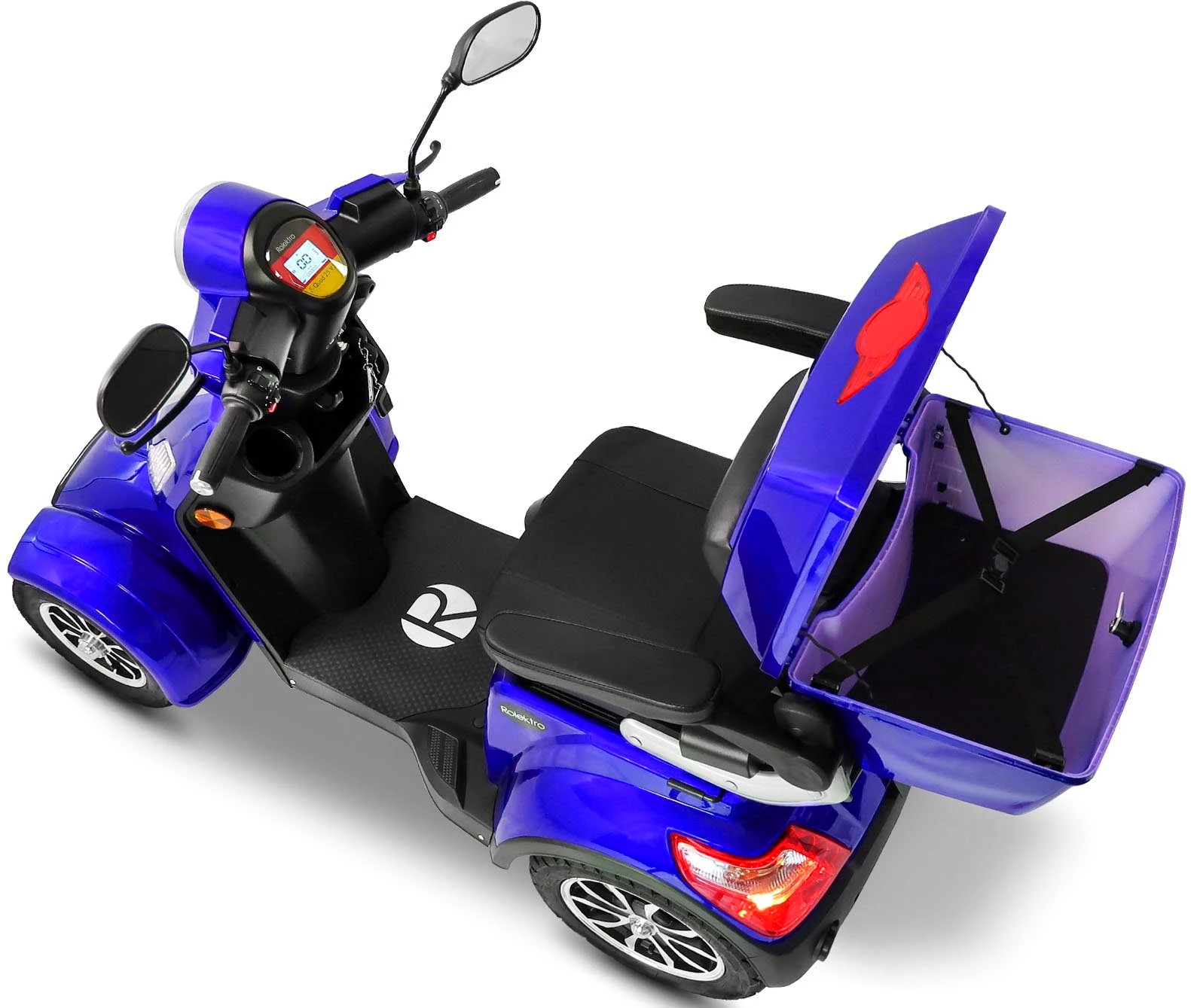 ROLEKTRO Elektromobil Rolektro E-Quad 25 V.3, Lithium Akku 25 km/h, (mit Topcase) ... mehr