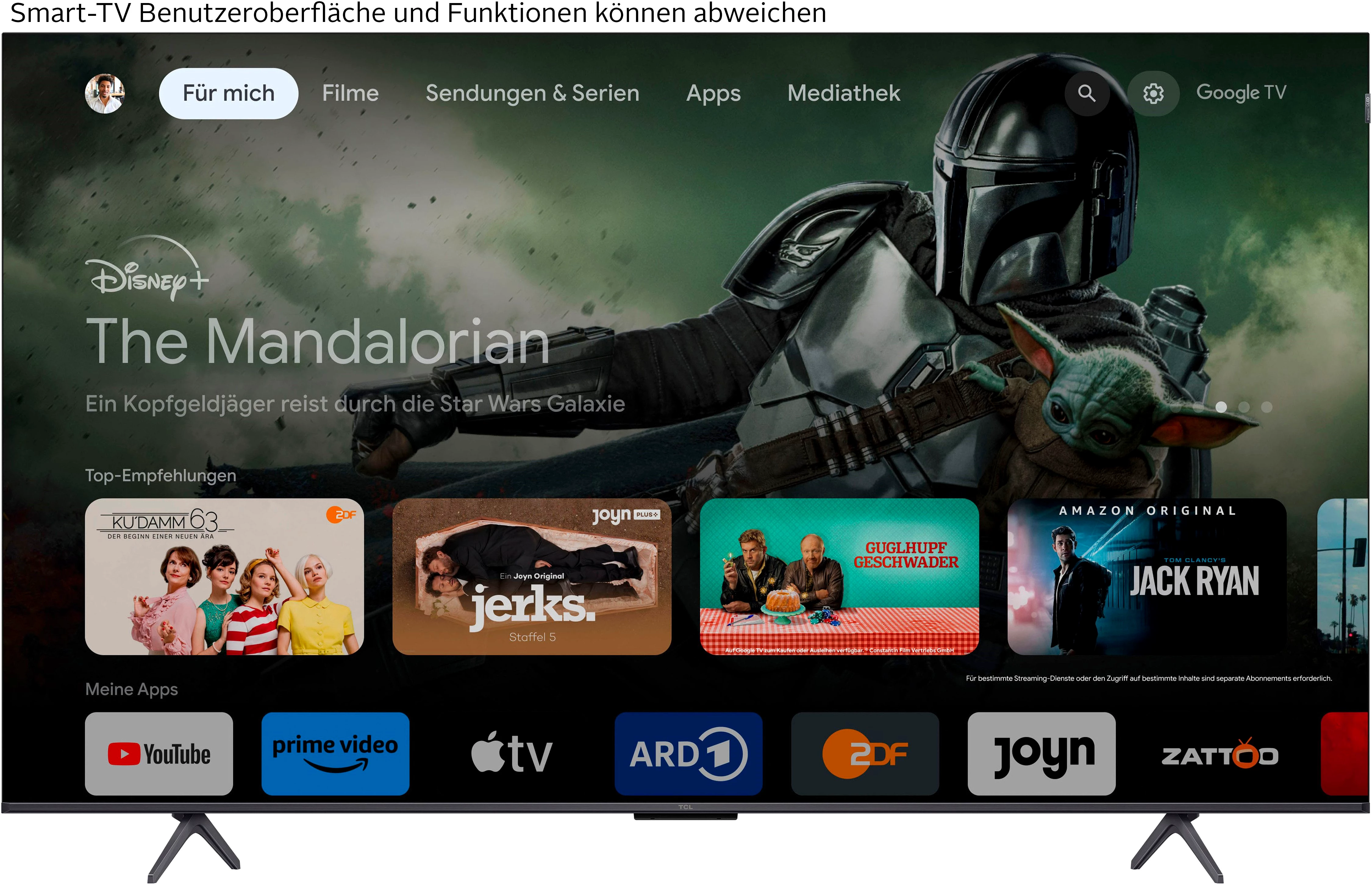 TCL 75C61BX1 QLED-Fernseher
