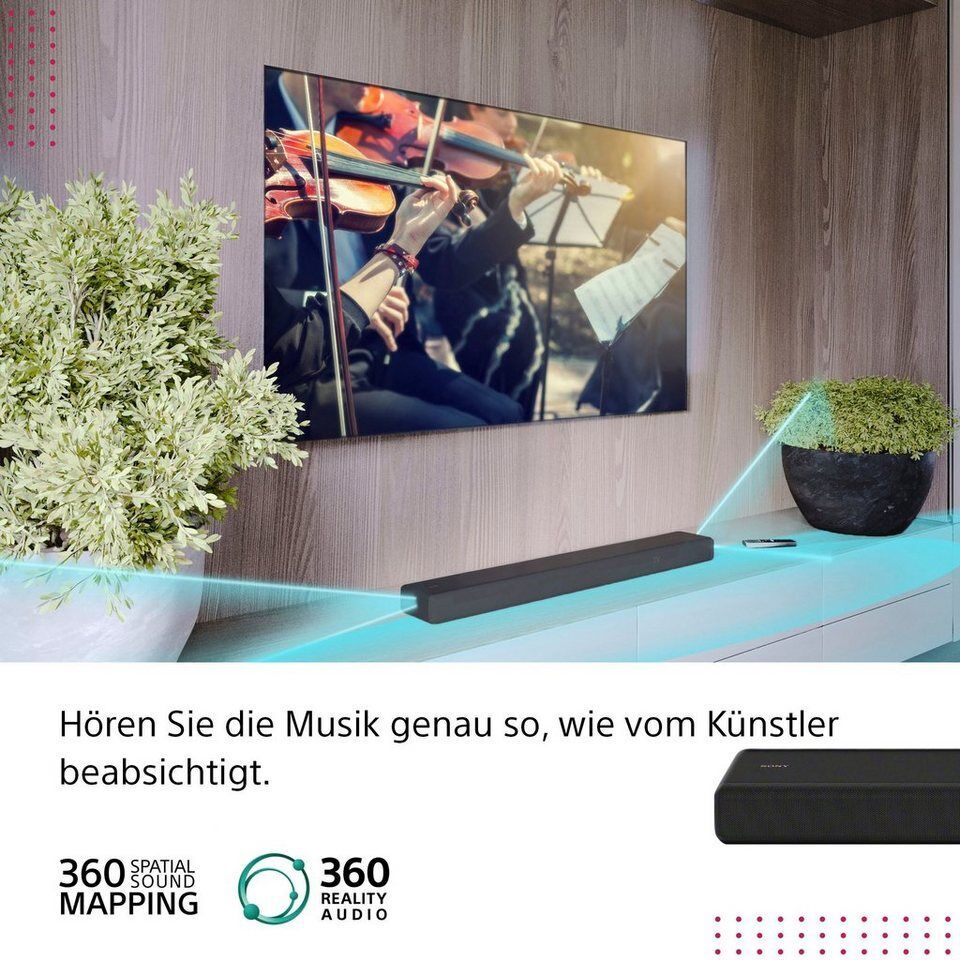 Sony HT-A3000 3.1-Kanal Soundbar Soundbar 3.1 (A2DP Bluetooth, AVRCP Bluetooth,