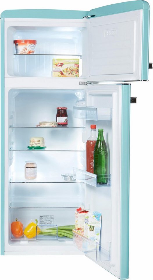 Amica Kühl-/Gefrierkombination KGC1563 T, 144 cm hoch, 55 cm breit