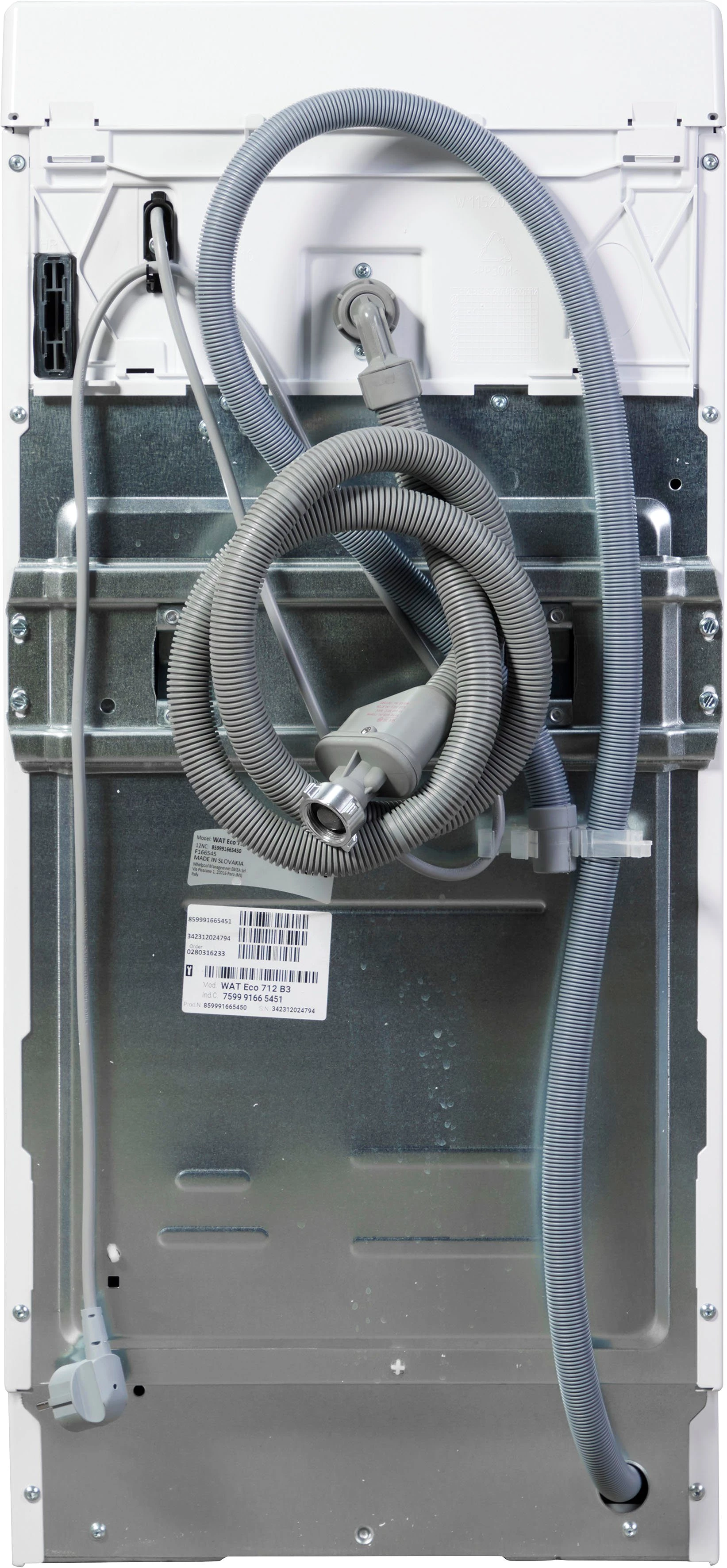 BAUKNECHT Waschmaschine Toplader WAT Eco 712 B3, 7 kg, 1200 U/min, Kurz 30 min., Vollwasserschutz