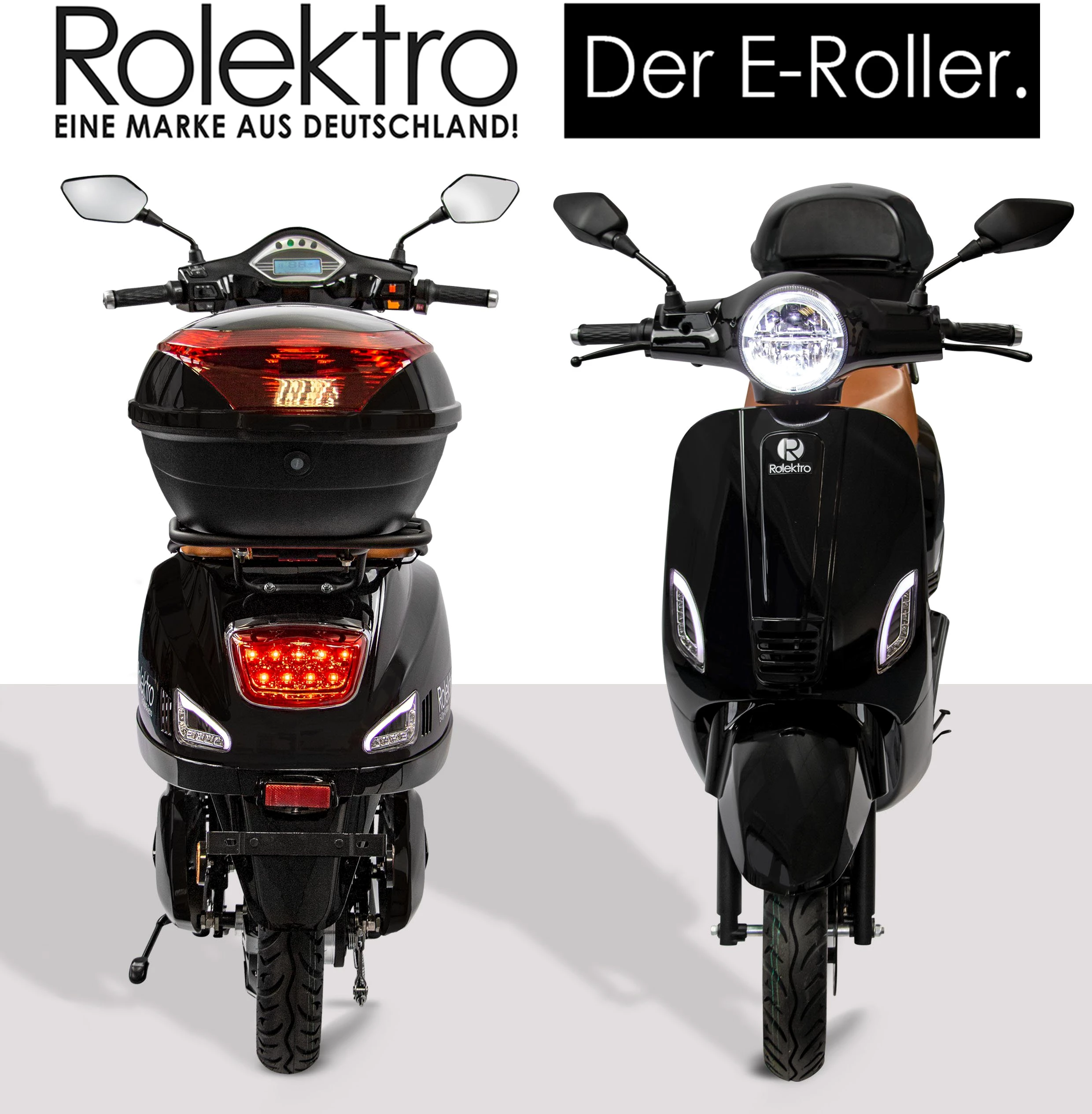 Rolektro E-Motorroller Retro 45 Lithium, V. 2021, 2000 W, 45 km/h, bis zu 70 km Reichweite