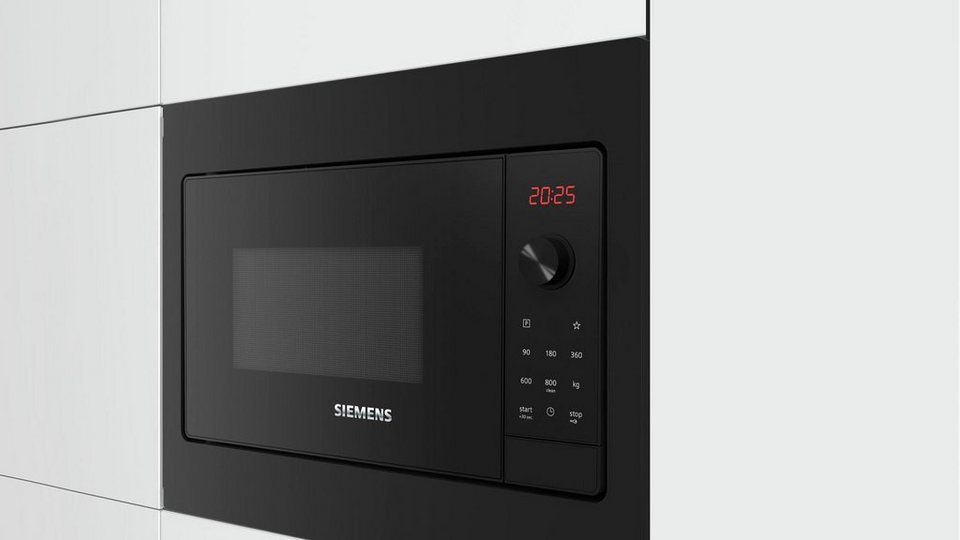 SIEMENS Einbau-Mikrowelle BF523LMB3, Mikrowelle, 20 l, 50 cm breit - quickStart