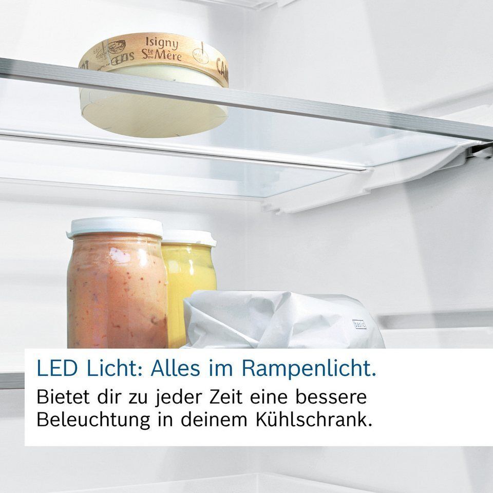BOSCH Kühl-/Gefrierkombination Serie 4 KGN39OCAF, 203 cm hoch, 60 cm breit, Gree