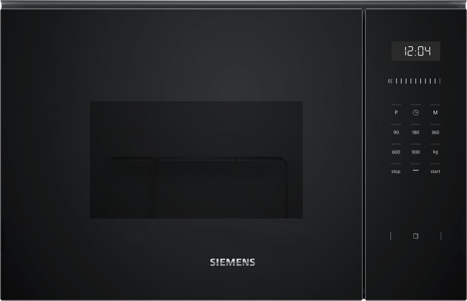SIEMENS Einbau-Mikrowelle BE555LMB1, Grill, Mikrowelle, 25 l, Schnelles Auftauen