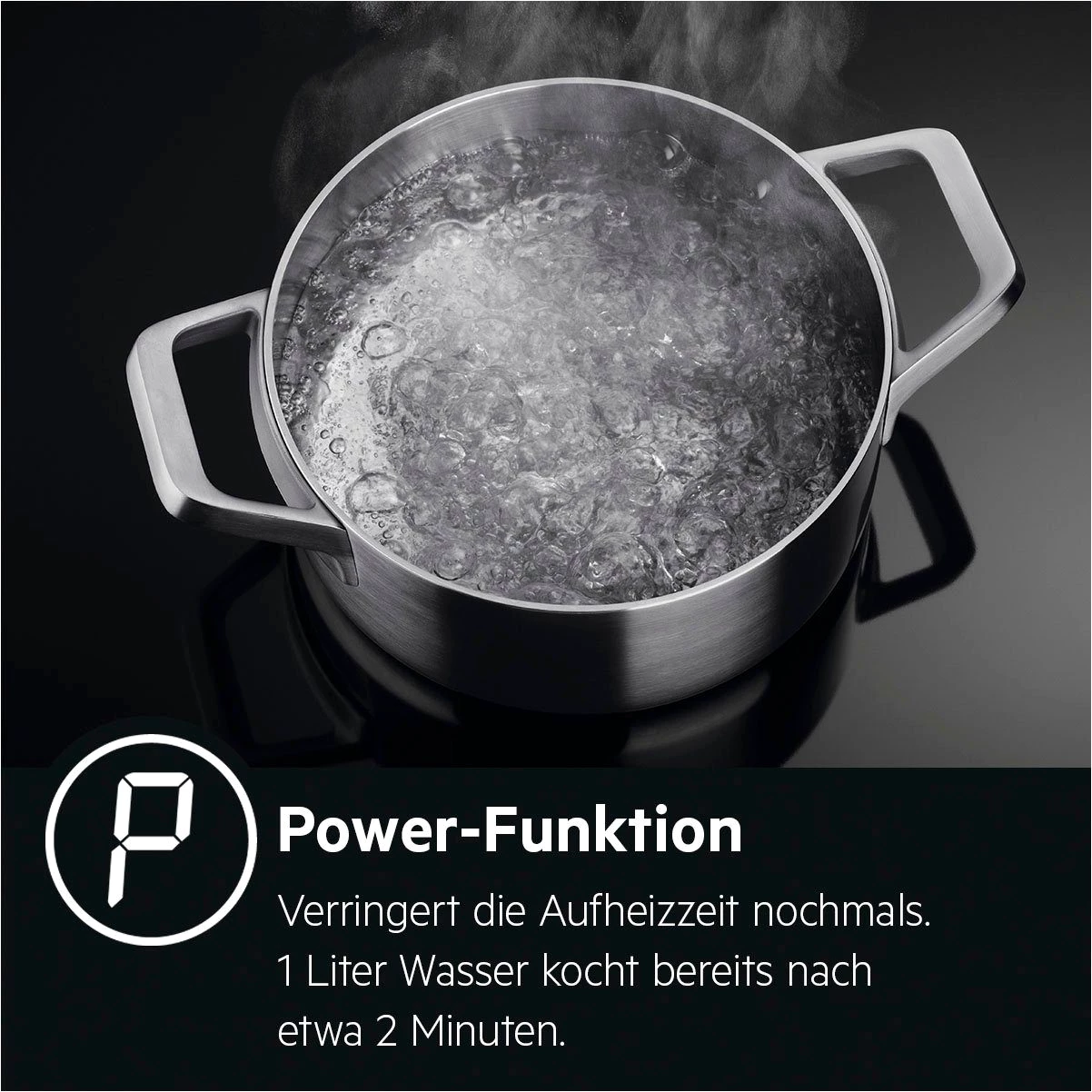 AEG Induktions-Kochfeld IKE64441XB, mit Hob²Hood - Funktion