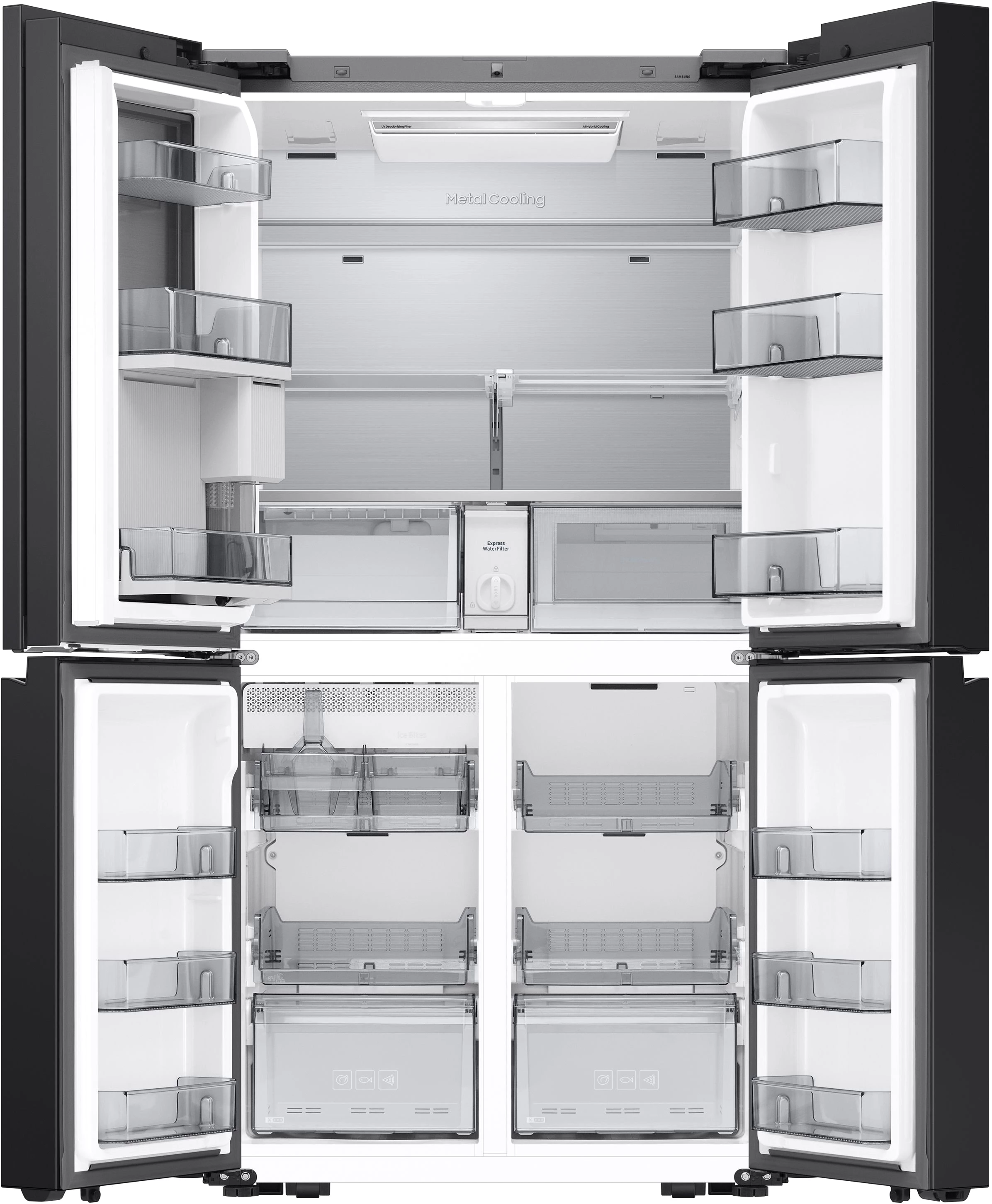 Samsung French Door RM94F RM90F67CECEF, 185,3 cm hoch, 91,2 cm breit
