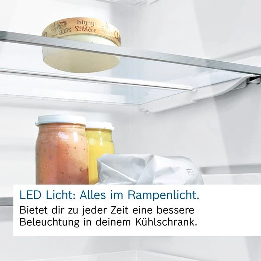 BOSCH Einbaukühlgefrierkombination Serie 2 KIV87NSE0, 177,2 cm hoch, 54,1 cm breit