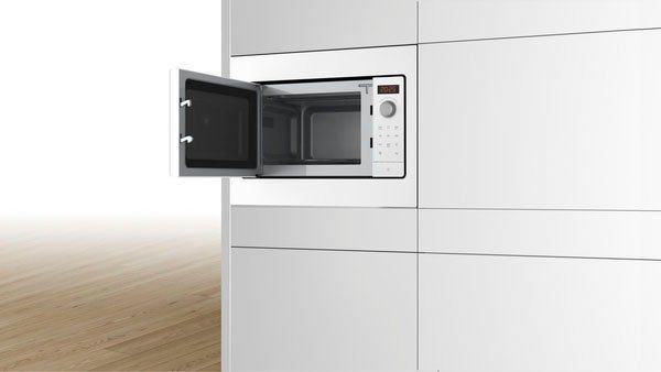 BOSCH Einbau-Mikrowelle BFL523MW3, Mikrowelle, 20 l, 50 cm breit - 30 Sekunden m