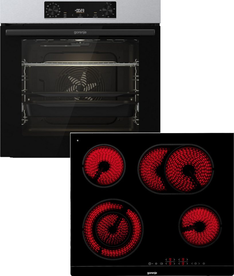 GORENJE Backofen-Set Pacific Backofen-Set Basic 2021, mit 1-fach-Teleskopauszug,