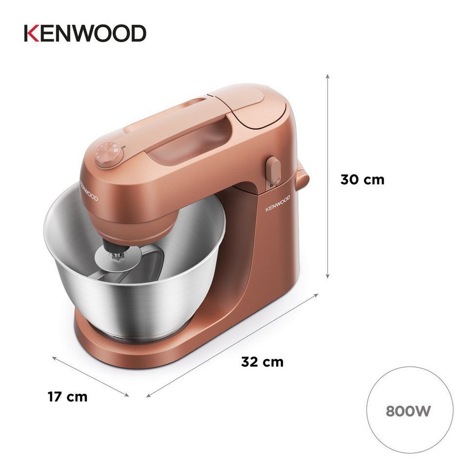 KENWOOD Küchenmaschine Go KZM35.000RD, 800 W, 4 l Schüssel