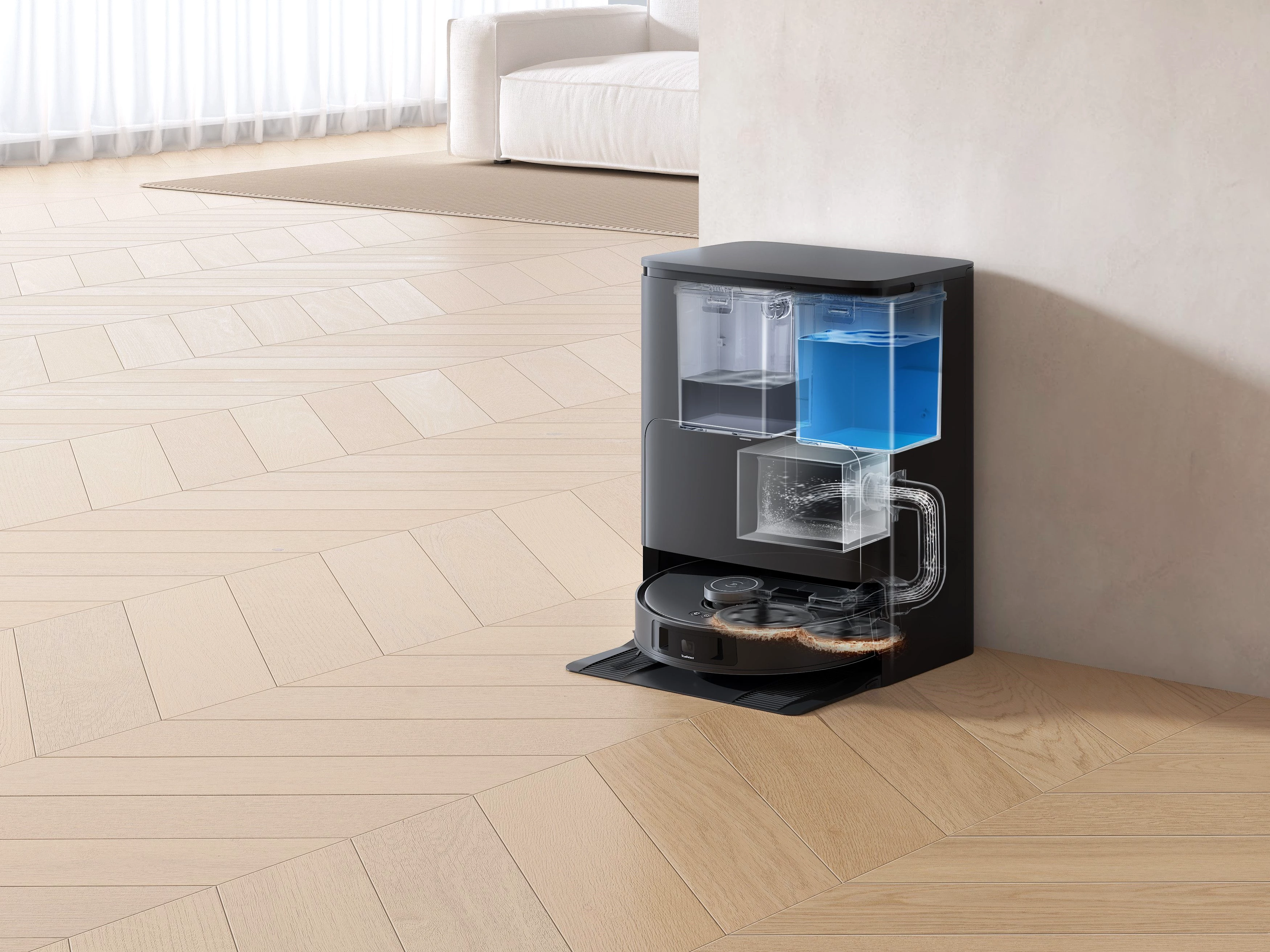 ECOVACS Saugroboter ECOVACS DEEBOT T30S PRO OMNI, 60 W, 11.000PA, OMNI Station, Mopphebesystem