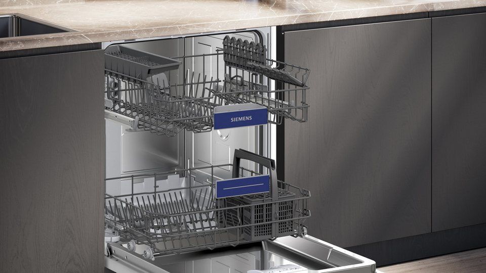 SIEMENS vollintegrierbarer Geschirrspüler iQ300 SN63EX04TE, 13 Maßgedecke, Autom