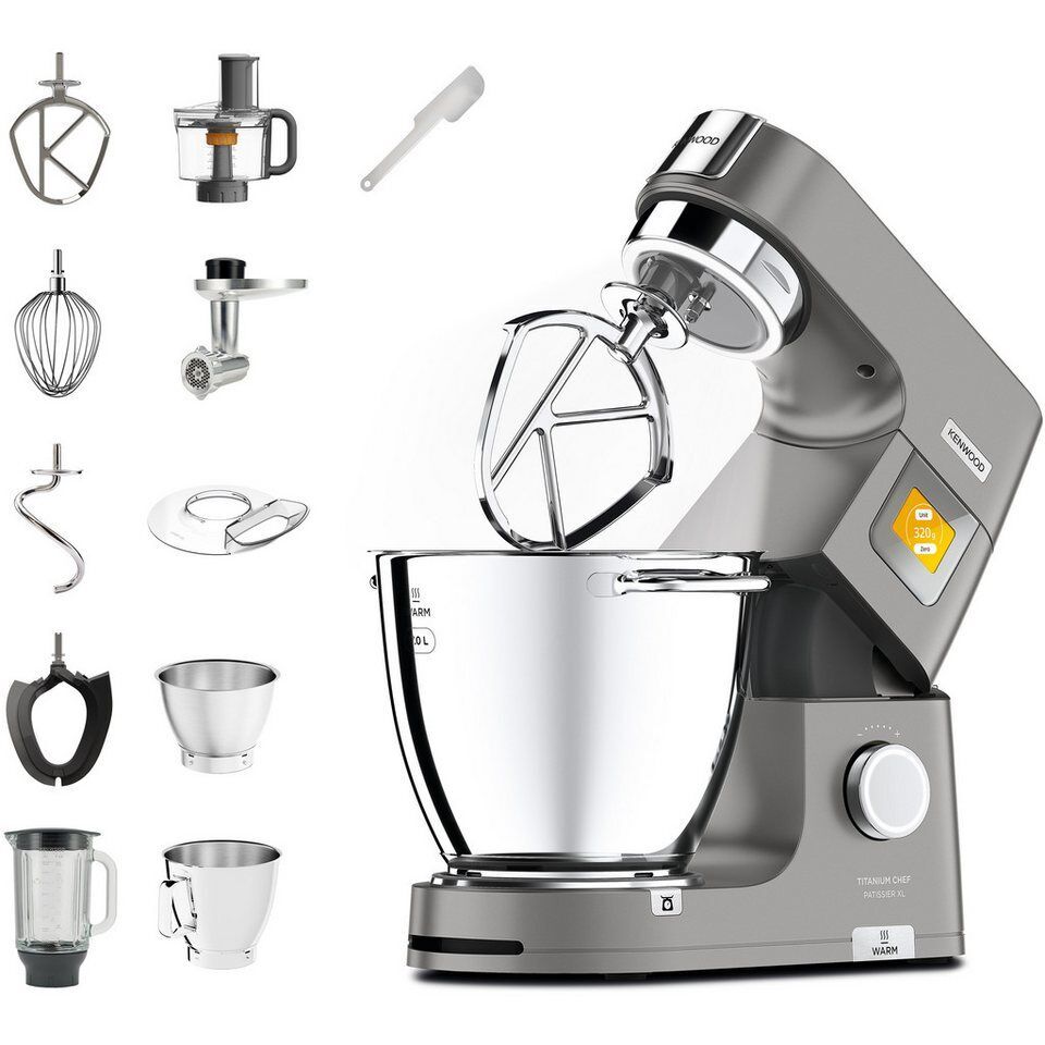 KENWOOD Küchenmaschine Titanium Chef Patissier XL KWL90.594SI, 1400 W, 7 l Schüs