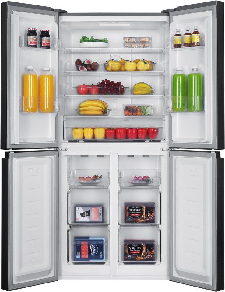 Hanseatic French Door HCDD18080CI, 180 cm hoch, 79,5 cm breit, NoFrost