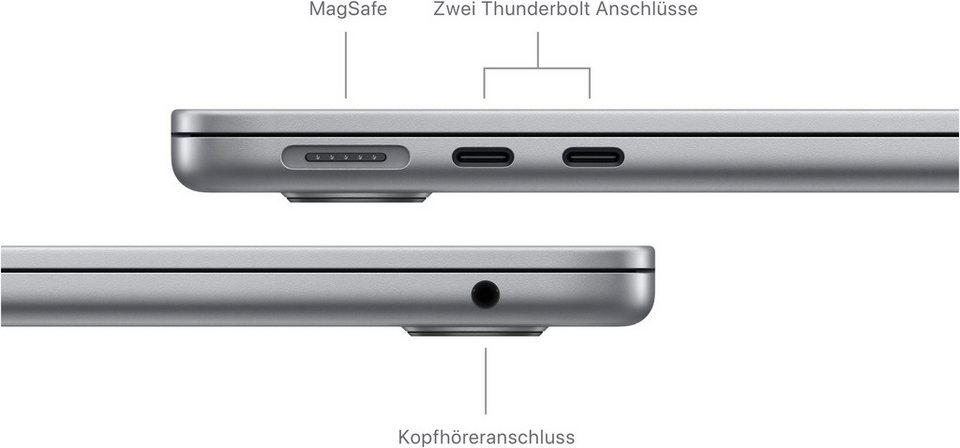 Apple MacBook Air 13"CTO Notebook (34,46 cm/13,6 Zoll, Apple M3, 10-Core GPU, 20