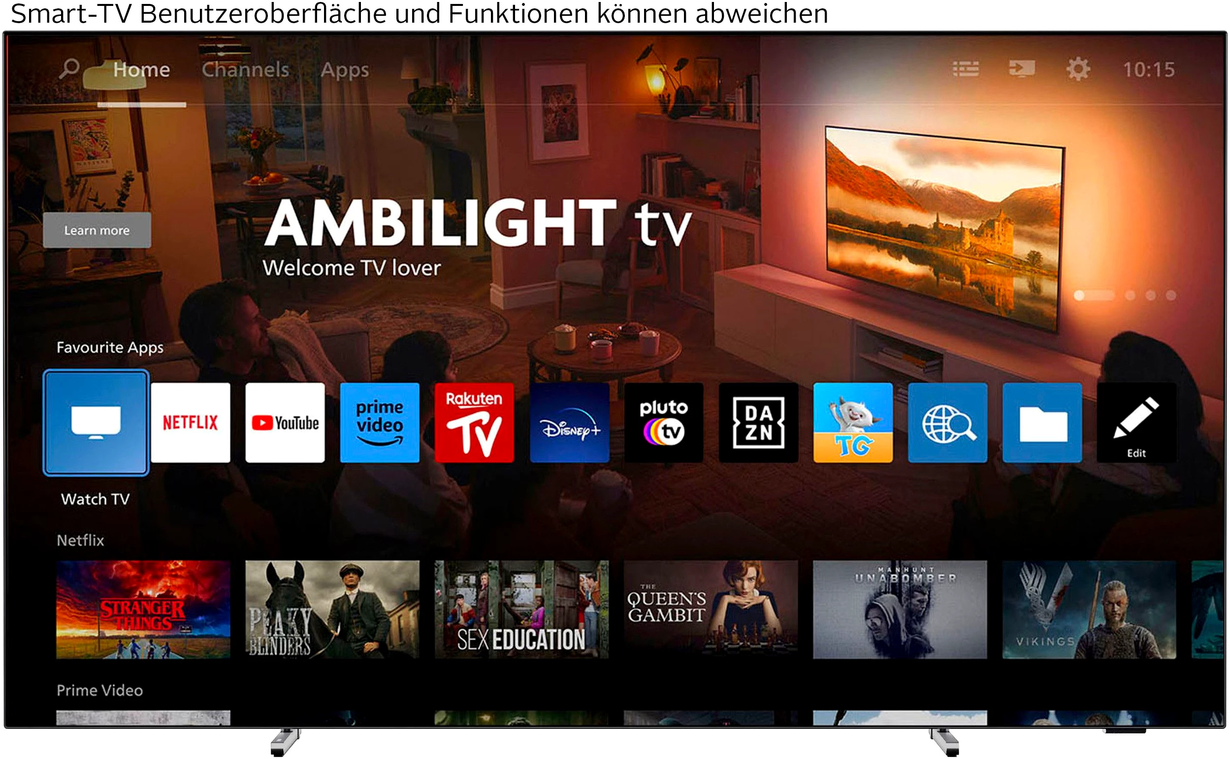 Philips 65OLED759/12 OLED-Fernseher (164 cm/65 Zoll, 4K Ultra HD, Smart-TV)