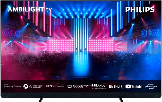 Philips 65OLED909/12 OLED-Fernseher (164 cm/65 Zoll, 4K Ultra HD, Google TV, Smart-TV)
