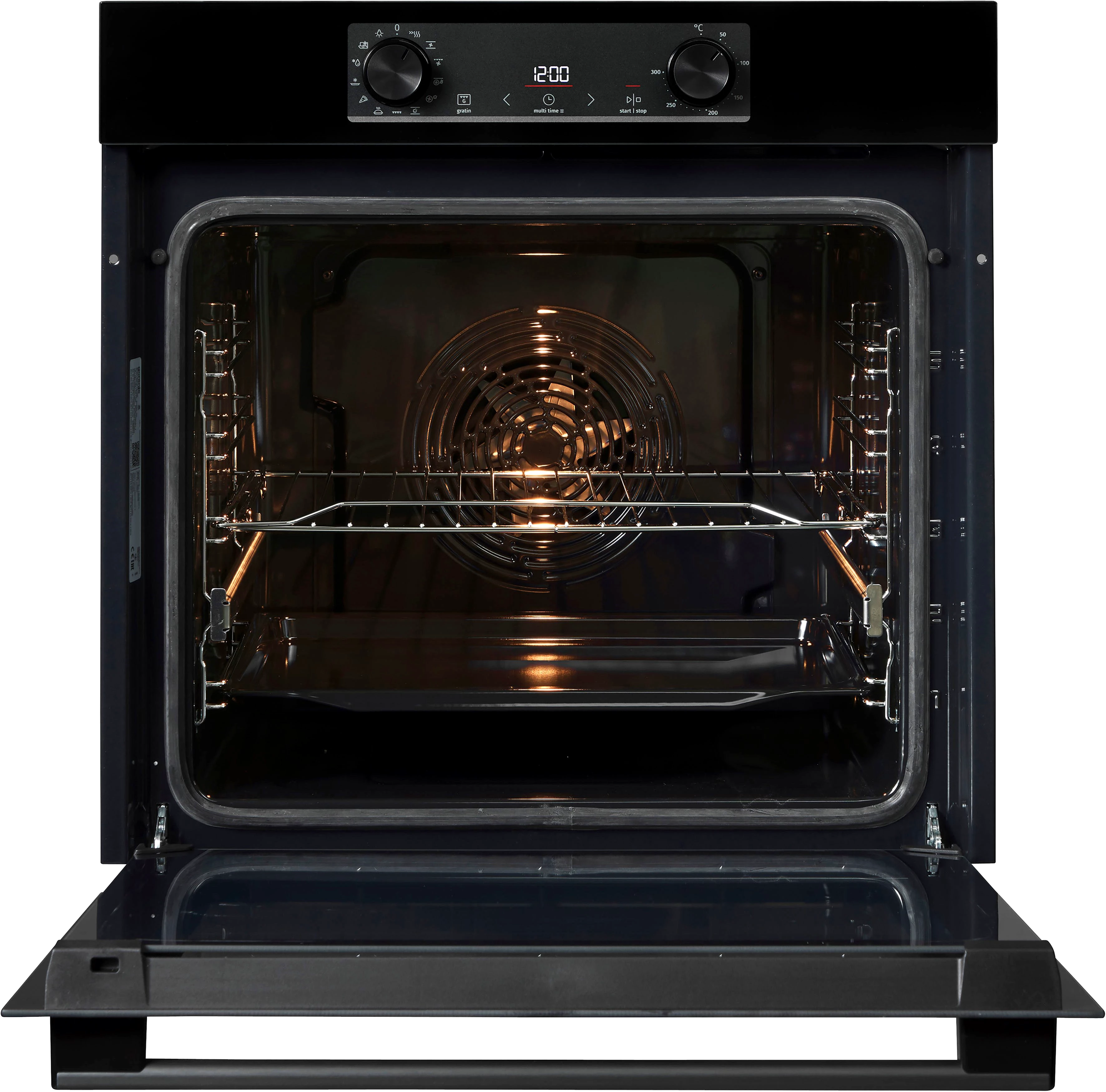 GORENJE Backofen-Set BLACKSET2, mit 1-fach-Teleskopauszug, Aqua Clean, AirFry-Funktion