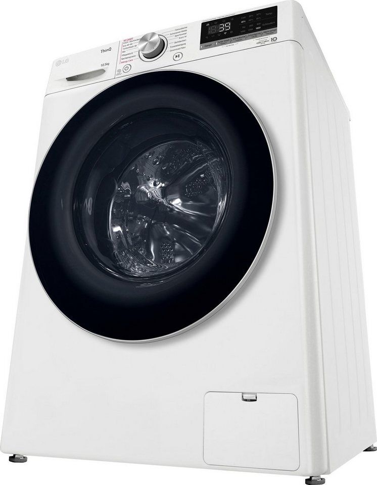LG Waschmaschine F6WV710P1, 10,5 kg, 1600 U/min, TurboWash® - Waschen in nur 39