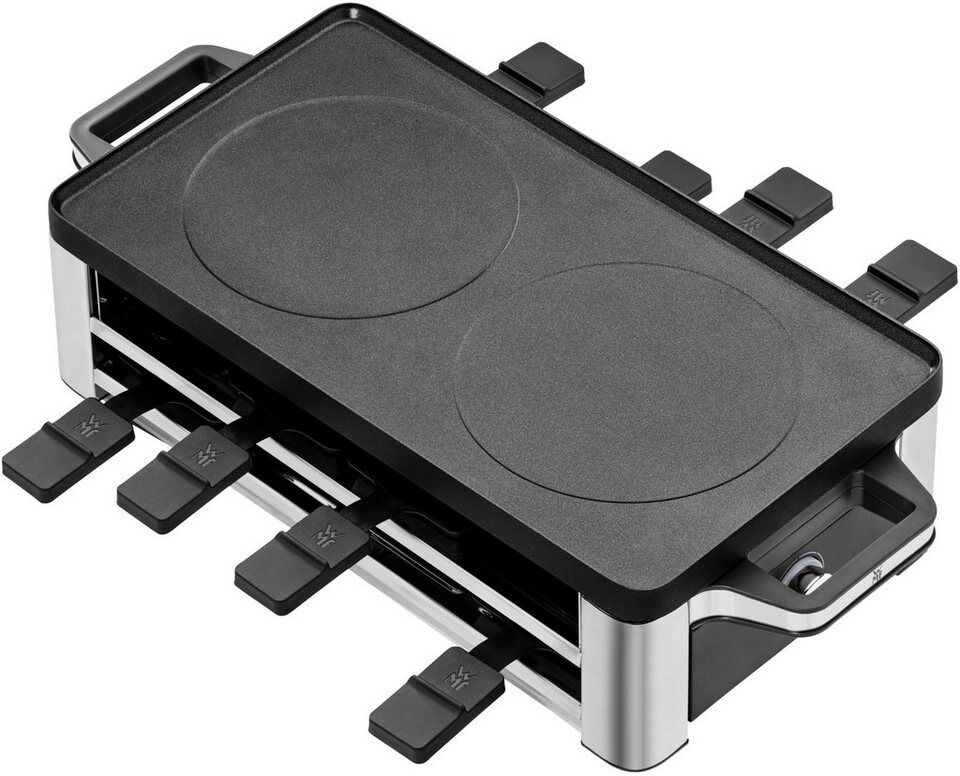 WMF Raclette LONO, inkl. Parkebene für unbenutze Pfännchen, 8 Raclettepfännchen,