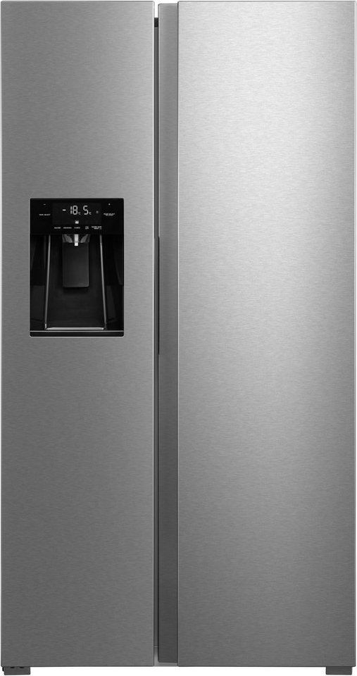 Hanseatic Side-by-Side HSBS17590CWEI, 179,3 cm hoch, 91 cm breit, mit Eis-, Crus