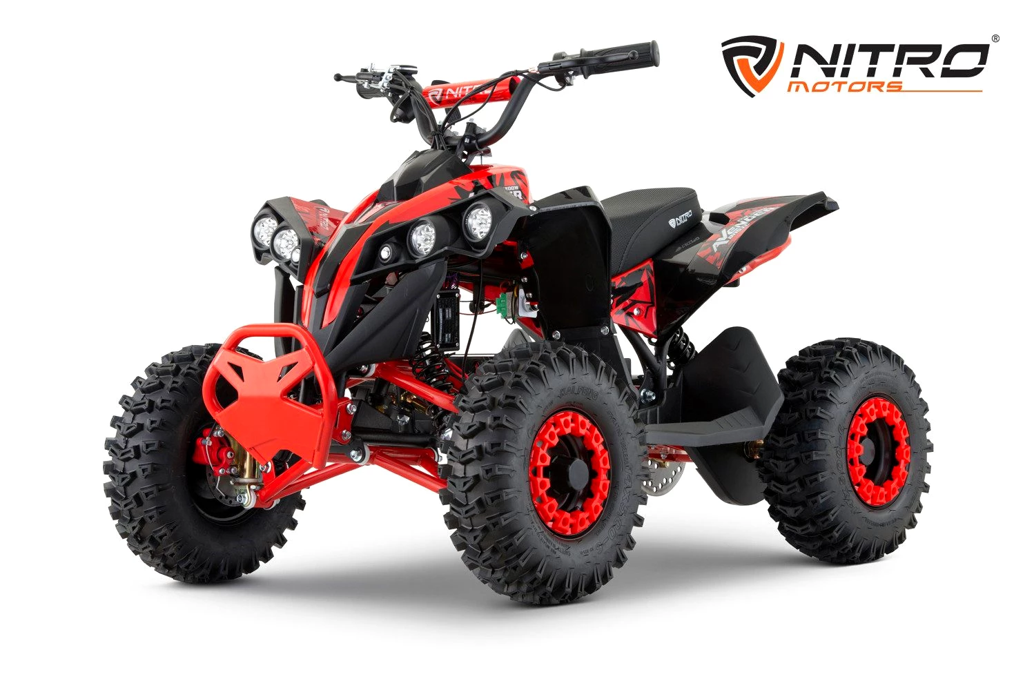 NITRO MOTORS E-Quad 1200W 48V Eco mini Kinder Quad Avenger Snowy Tire XL Sport 6 Zoll großer