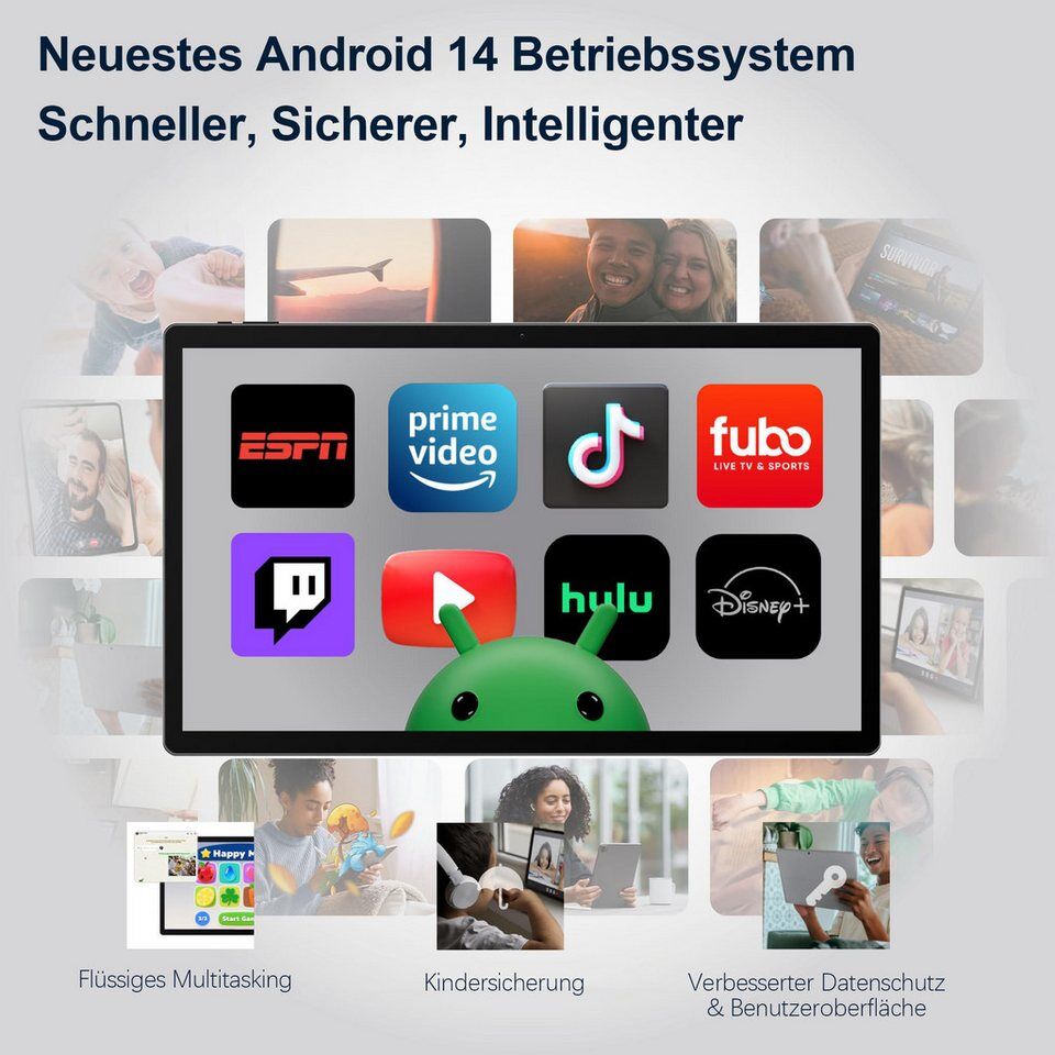 MESWAO MESWAO MES-B3 Tablet 15,6", 12GB+128GB, Android 14, Helio G99, 32MP Table