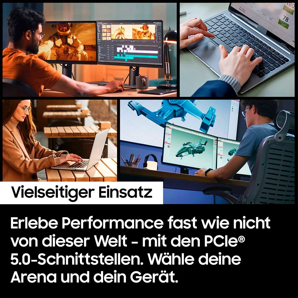 Samsung 9100 PRO 4TB interne Gaming-SSD  2,5&quot; 14800 MB/S Lesegeschwindigkeit