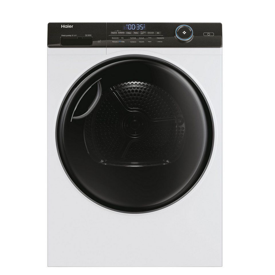 Haier Wärmepumpentrockner HD90-A3TEAM5, Smart hOn App mit künstlicher Intelligen
