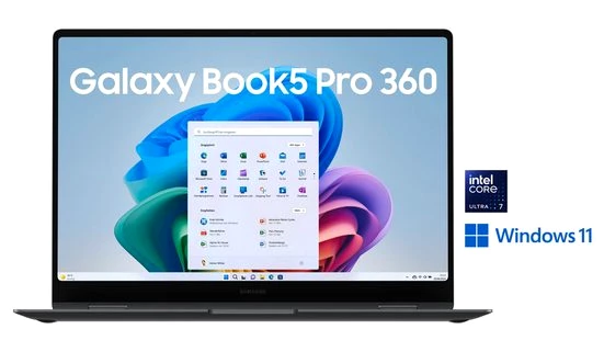 Samsung Book5 Pro 360 16''  Ultra7 16 GB + 512 GB Notebook (40,6 cm/16 Zoll, Intel Core Ultra 7