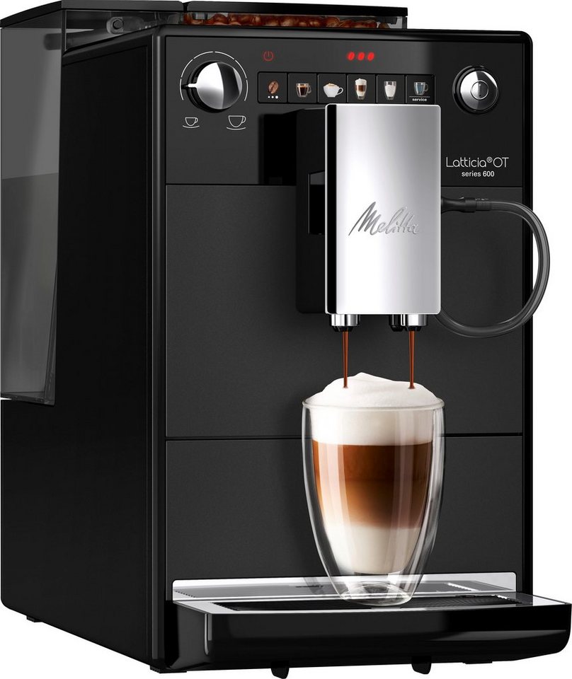 Melitta Kaffeevollautomat Latticia® One Touch F300-100, schwarz, doppelte Milcha