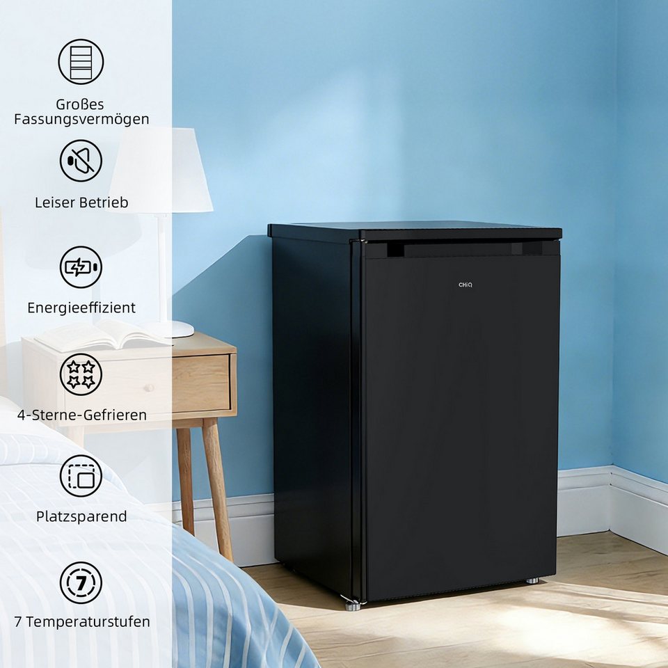 CHiQ Table Top Kühlschrank Schnelle Kühlung, EEK C, 84.5 cm hoch, 54.9 cm breit,