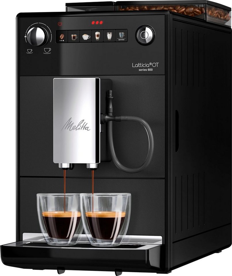 Melitta Kaffeevollautomat Latticia® One Touch F300-100, schwarz, doppelte Milcha