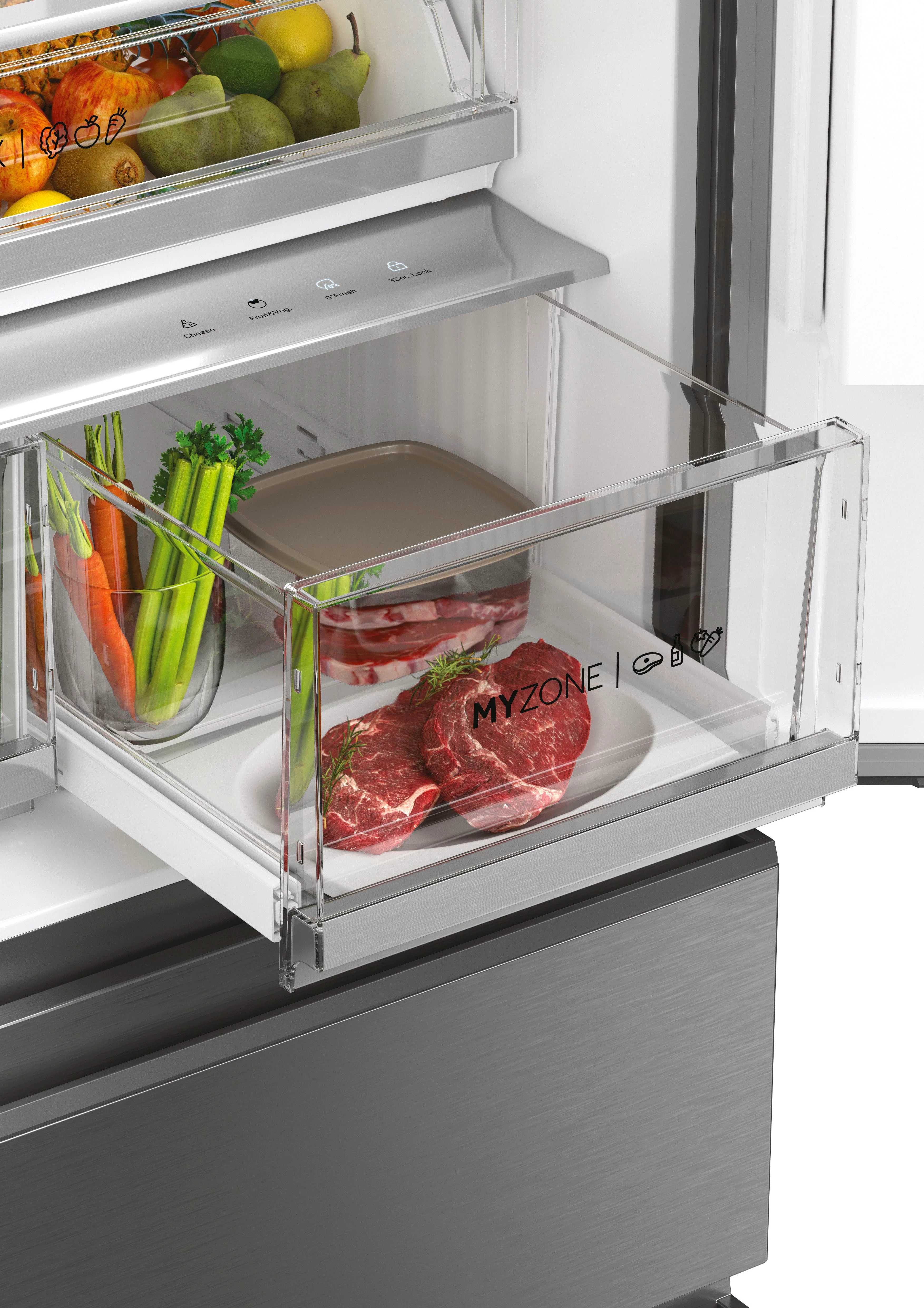 Haier French Door HFW7819EWMP, 192,5 cm hoch, 83 cm breit, 193 cm hoch, 83 cm breit