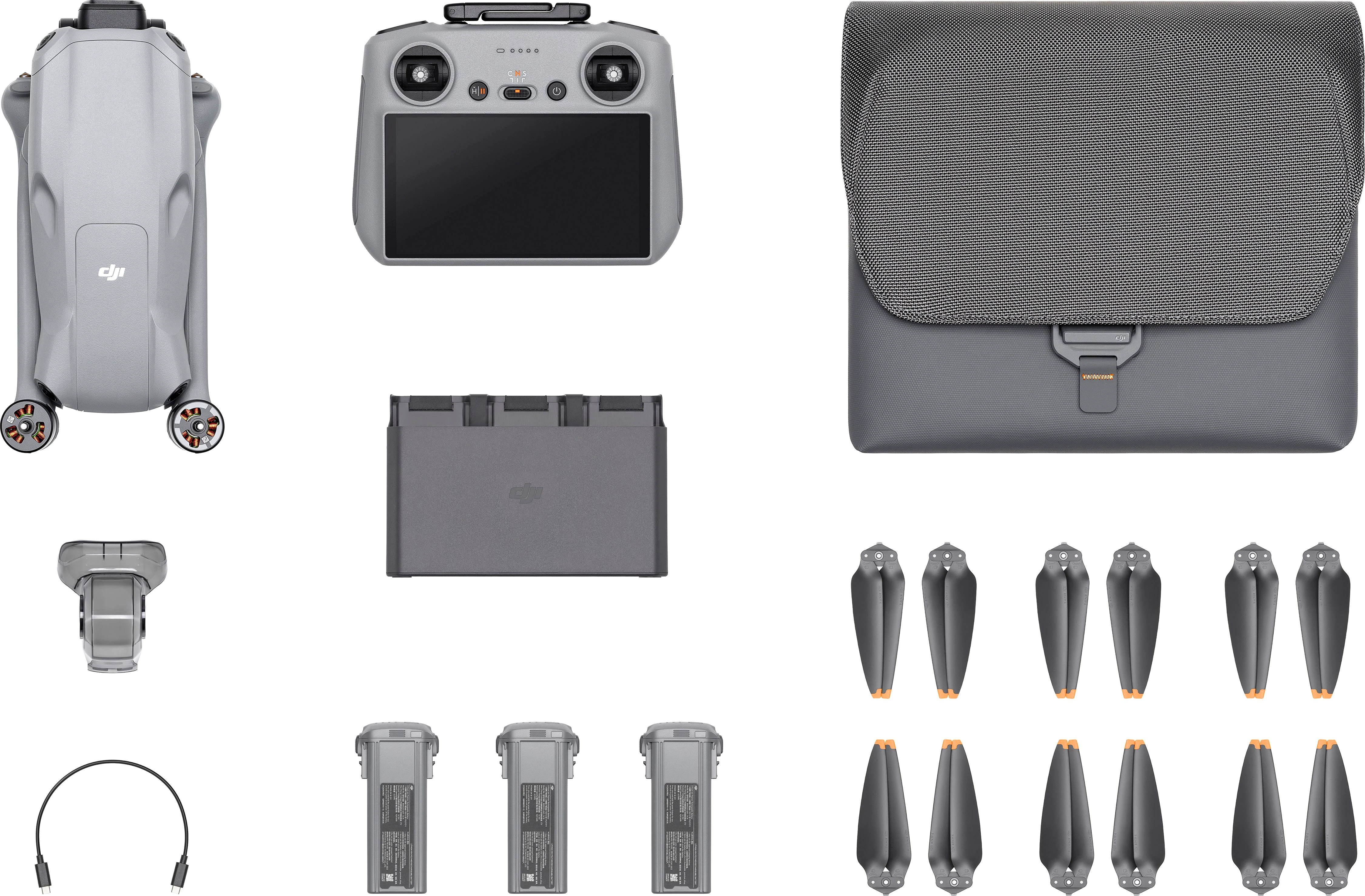 DJI Air 3 Fly More Combo  Drohne (4K Ultra HD, DJI RC 2 Fernsteuerung, 3 Akkus