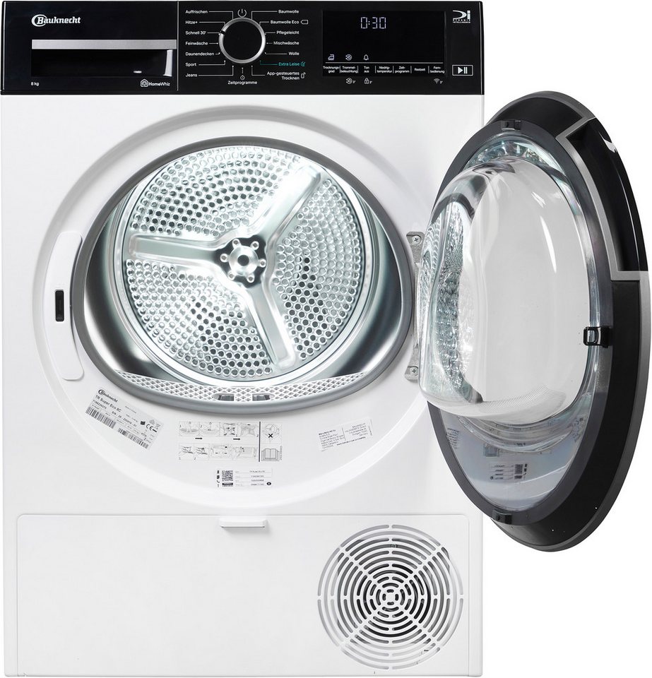 BAUKNECHT Wärmepumpentrockner TR SUPER ECO 8C, 4 Jahre Herstellergarantie