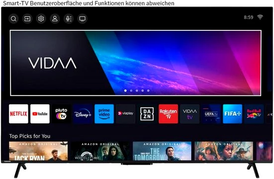 Toshiba 65UV2463DA LED-Fernseher (164 cm/65 Zoll, 4K Ultra HD, Smart-TV)