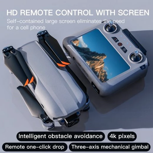 POPOLIC Drohne/Camcorder mit HD 4k Kamera, GPS-Ortung Drohne (4K HD