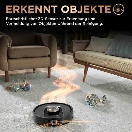 Shark Nass-Trocken-Saugroboter PowerDetect NeverTouch Pro2-in-1 Saug- und Wischroboter RV2800ZEEU