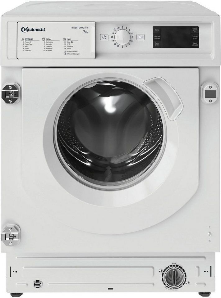 BAUKNECHT Einbauwaschmaschine BI WMBG 71483E DE N, 7 kg, 1400 U/min