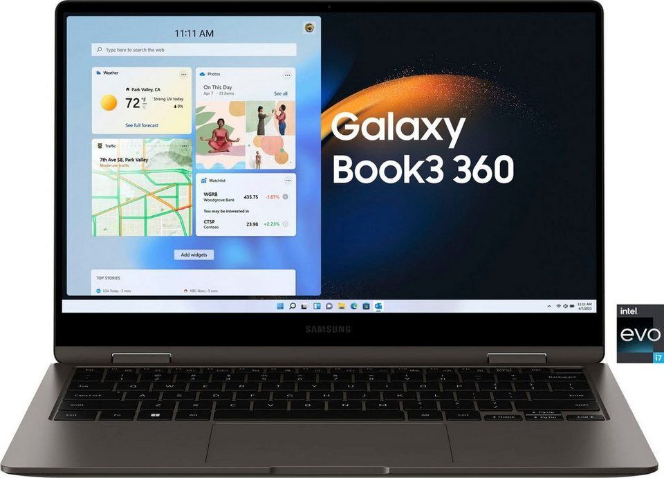 Samsung Galaxy Book3 360 Convertible Notebook (33,78 cm/13,3 Zoll, Intel Core i7