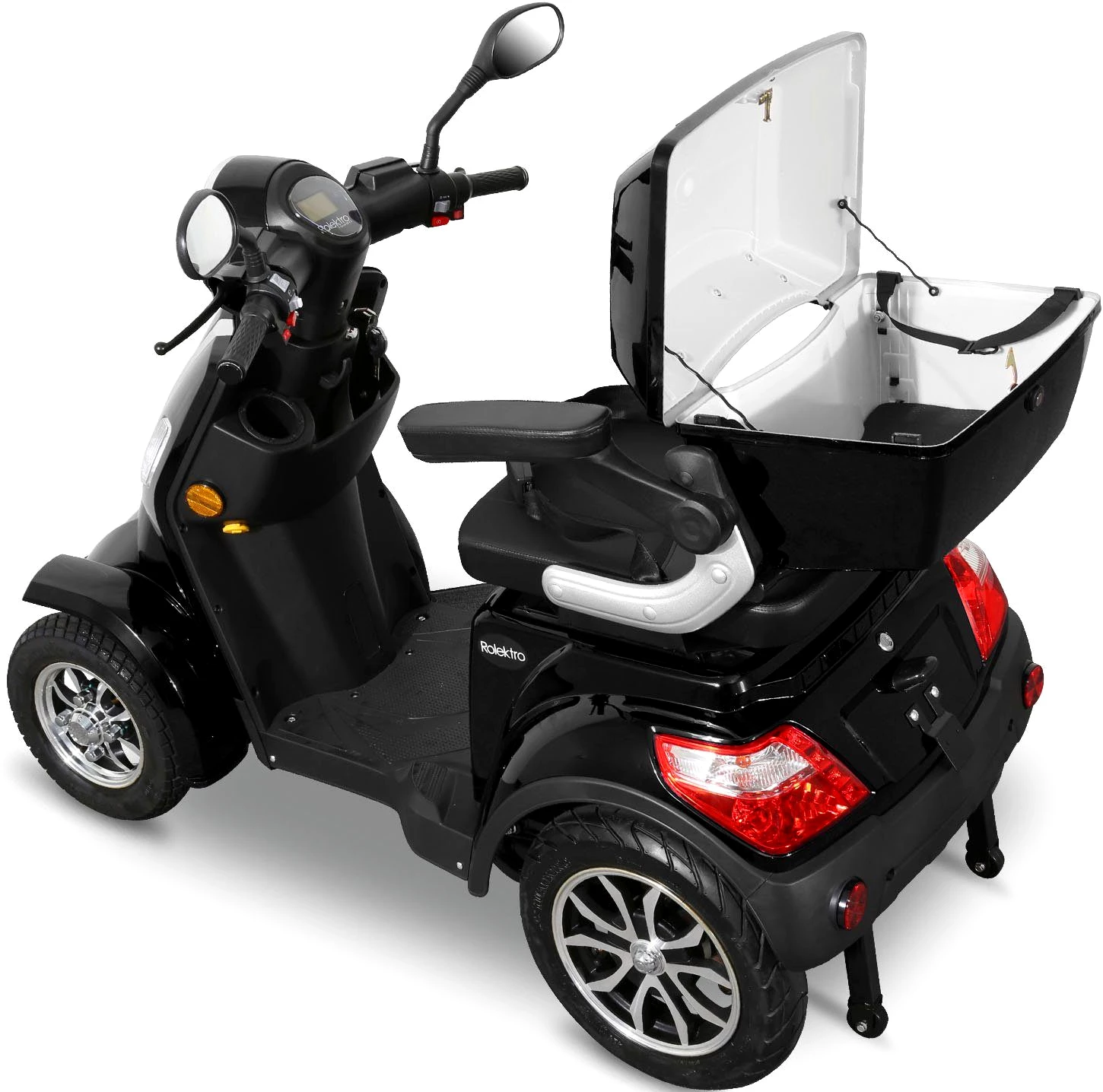 Rolektro Elektromobil Rolektro E-Quad 25 V.2, Blei-Gel-Akku, 1000 W, 25 km/h, (mit Topcase)